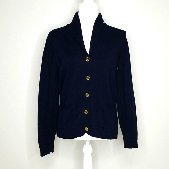 RALPH LAUREN Navy Cardigan Sweater - Picture 10 of 10